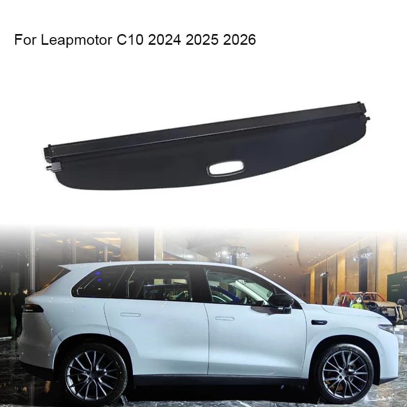Trunk Curtain Cover Organizer For Leapmotor C10 2024-2025 Rear Rack Partition Shelter Shield Shade Luggage Cargo Storage