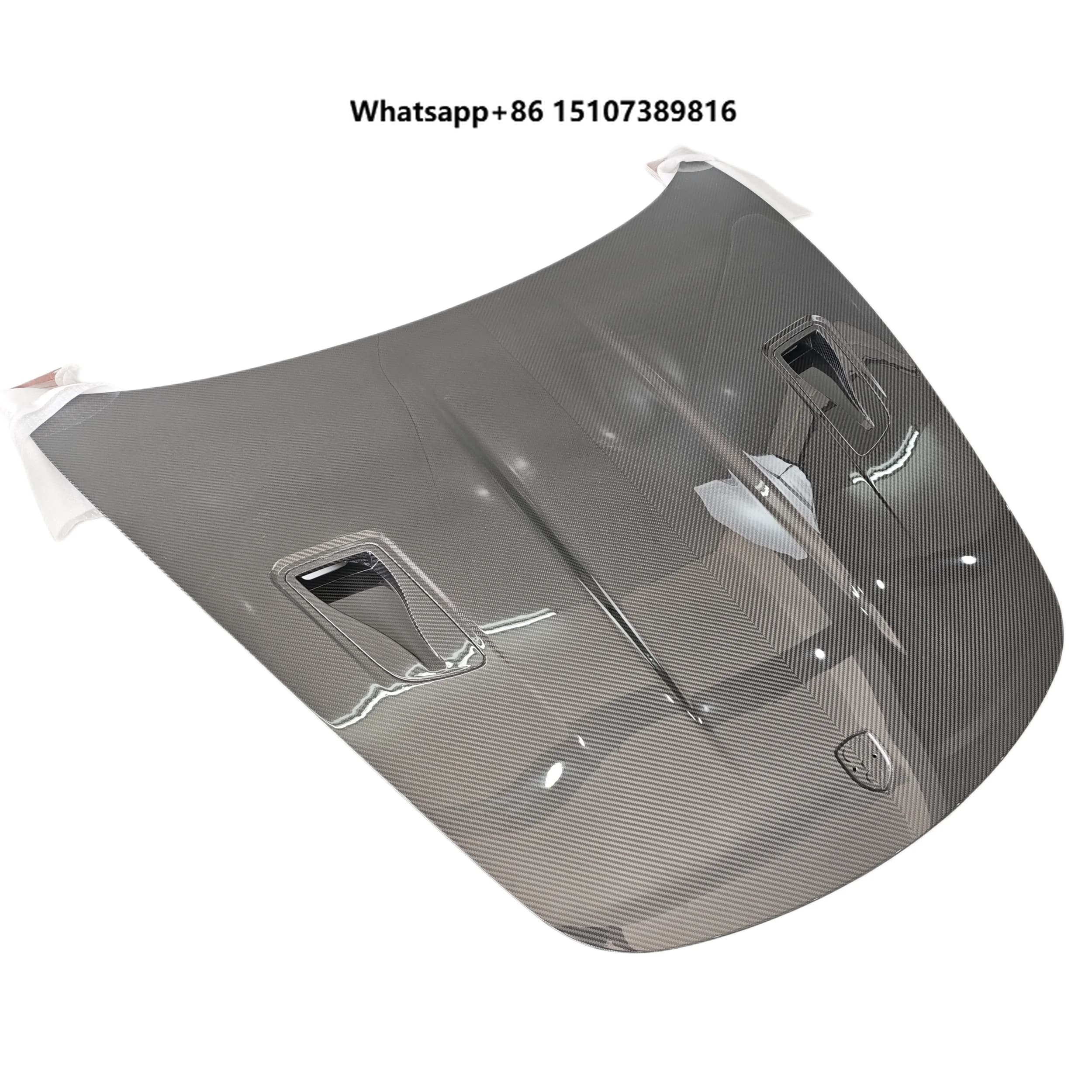 New Dry Carbon Fiber RS Style Front Trunk Hood Bonnet Engine Cover for 718 981982 Boxster Cayman Body Kit with Bolts
