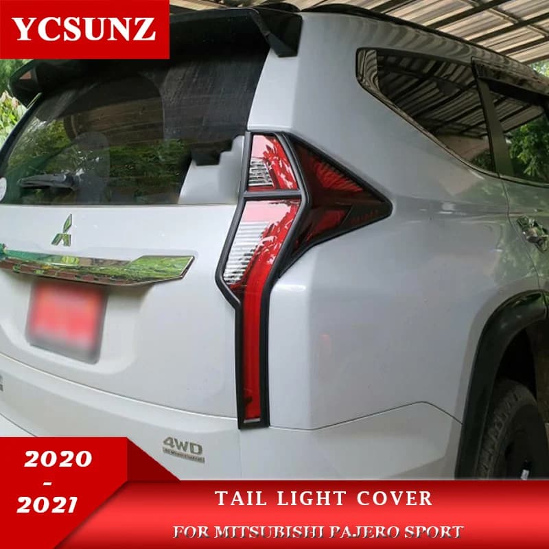 ABS Tail Lights Cover For Mitsubishi Pajero Sport 2020 2021 2022 2023 Accessories Montero Sport 2020-2022 Rear Lamp Car Parts