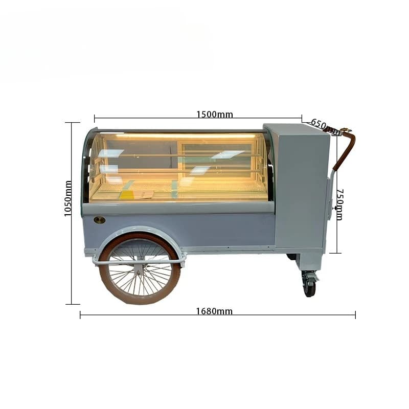 Commercial Internet Celebrity Mobile Stall Shopping Mall Night Market Store Promotion Refrigerated Display Case