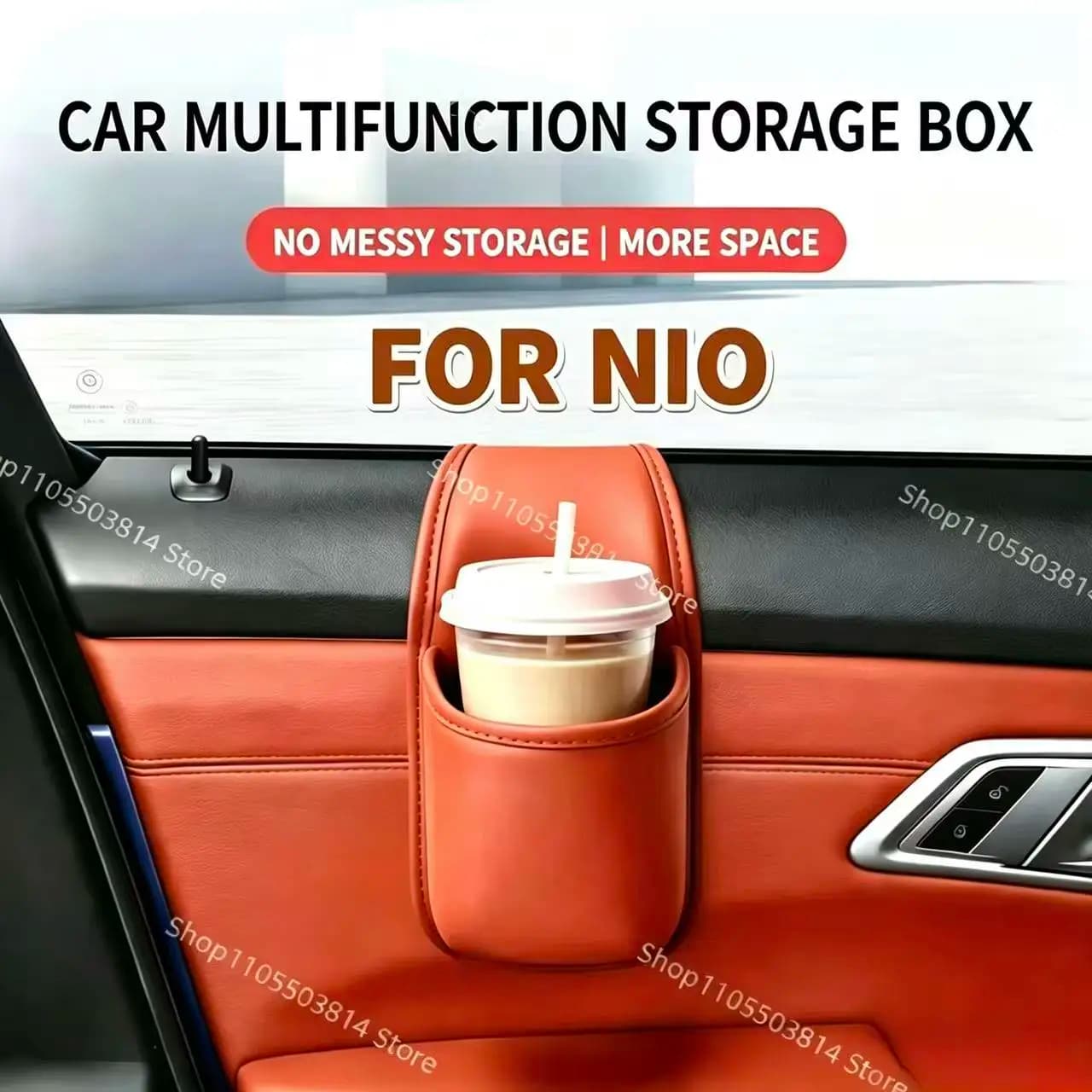 For NIO ET5 ET5T ET7 ET9 ES6 ES7 ES8 Car Door Hanging Storage Box Cup Holder Multifunctional Car Interior Organizer Accessories