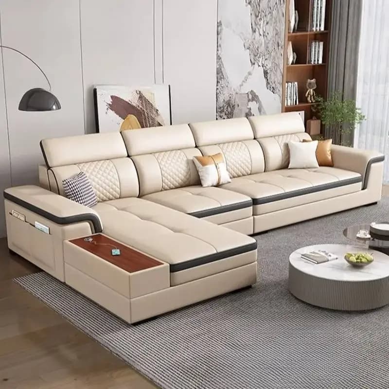 Minimalist High Back Living Room Sofas Beige Puff Luxury Bubble Living Room Sofas Nordic Modern Woonkamerbanken Furniture Home