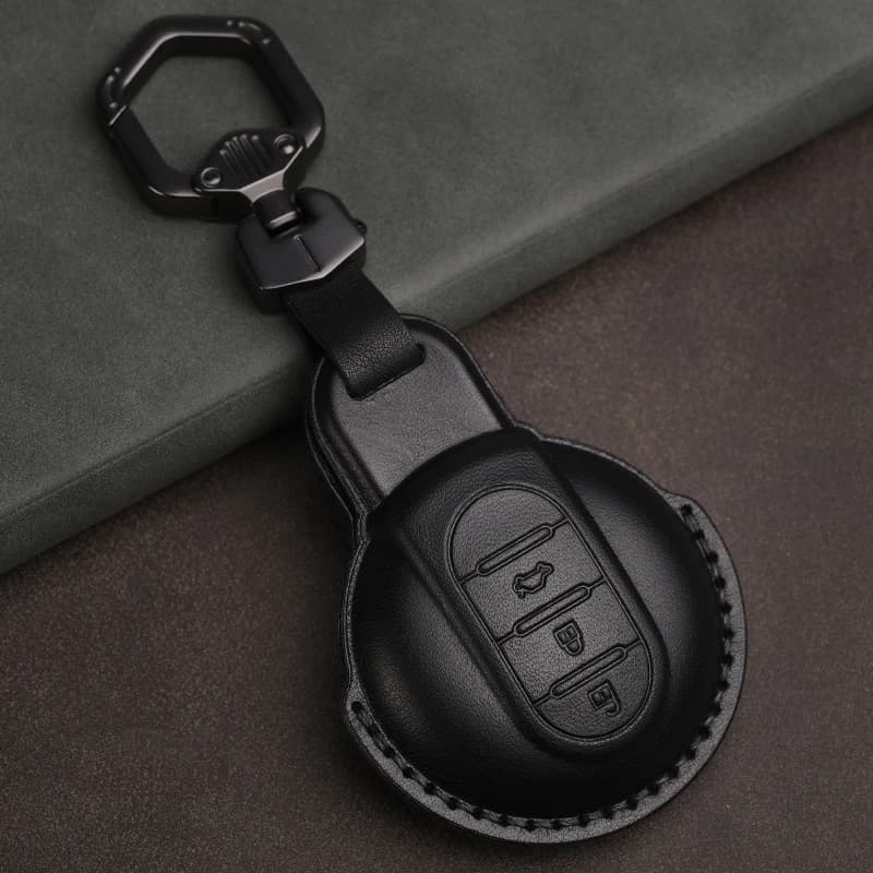 Genuine Leather Protector for BMW Mini Cooper F55 F56 F57 F54 F60 JCW Clubman Countryman Key Case Cover Fob