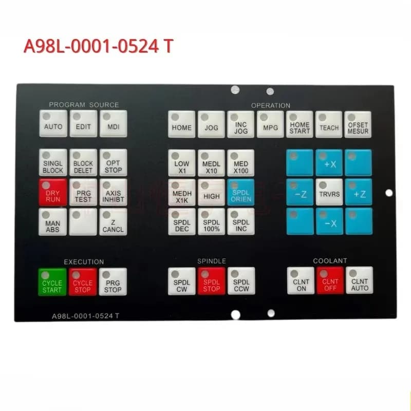 A98L-0001-0524#J #T #S 02 #CH CX CNC HMI Membrane Keypad Buttons For Fanuc Machine Operator Panel