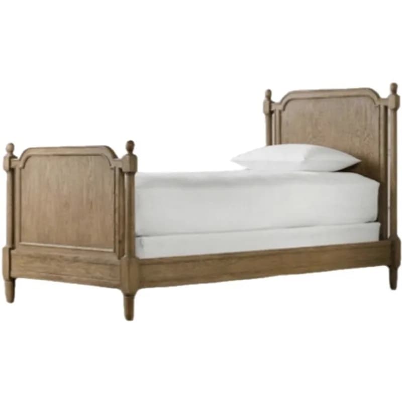 American solid wood children's single bed 1.2 meters 1.5 meters retro oak boy and girl bed retro solid wood bed