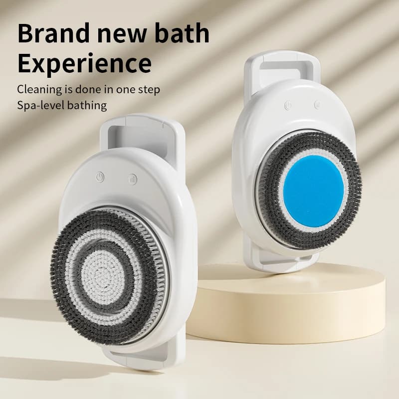 New Electric Body Scrubber Back Friction Exfoliating Rechargeable Body Bath Brush