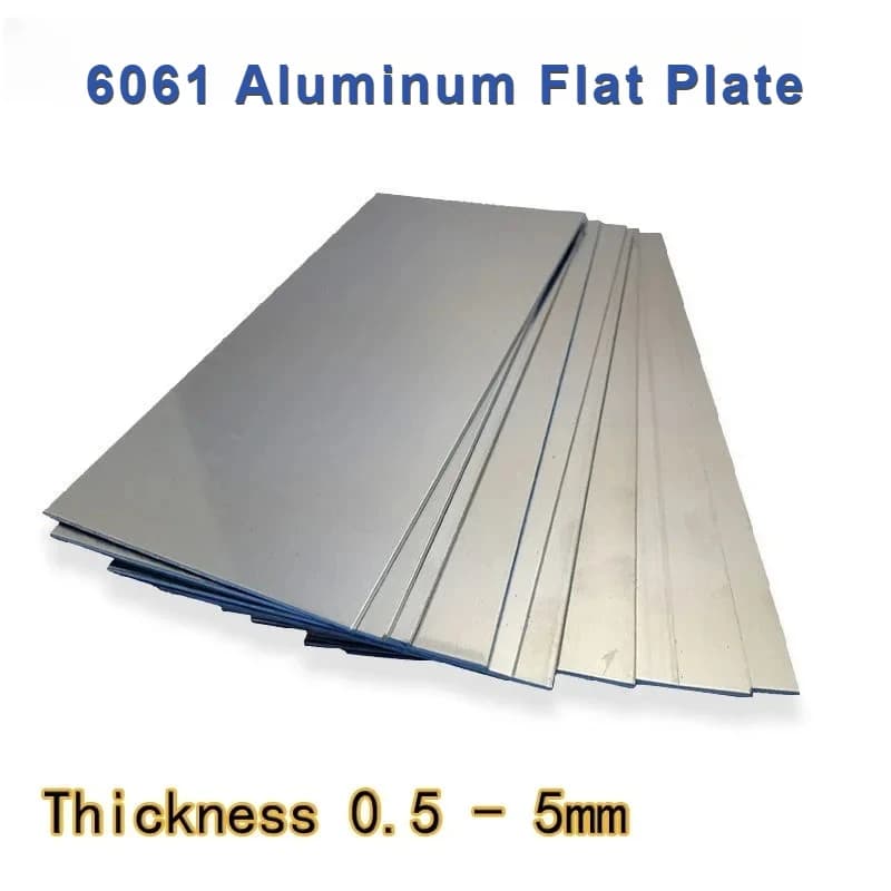 Thickness 0.5mm 1mm 1.5mm 2mm 2.5mm 3mm 4mm 5mm 6061 Aluminum Square Flat Plate Aluminum Sheet DIY Metal Plate Customizable