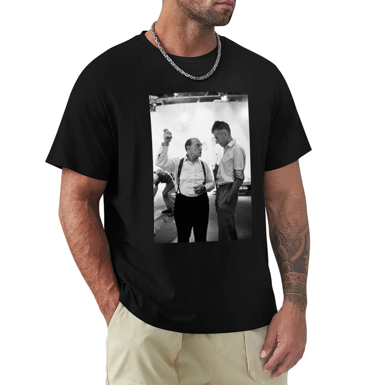 Buster Keaton and Samuel Beckett T-Shirt summer shirt anime tshirt T-shirts man Louboutins men clothings