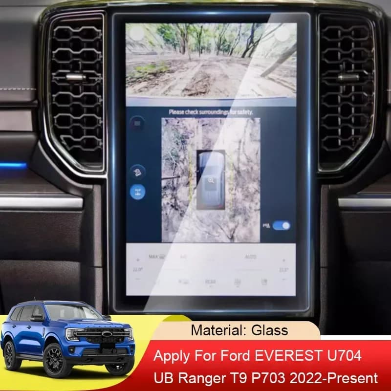 Car GPS Navigation Screen Protect Glass Film For Ford EVEREST RANGER T9 U704 UB P703 2022-2025 Dashboard Display TPU Sticker