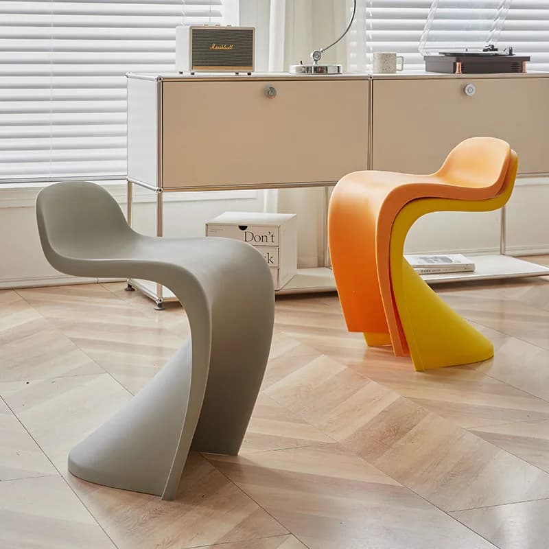 Minimalist Thickened Plastic Stools Home Modern Stackable Simple Design Sturdy And Durable Dining Stoolbench Furniture