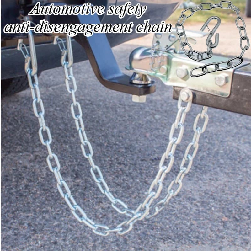 For Trucks Jeeps SUVs Universal Safety Anti-Theft Chain 3500lbs Capacity with Spring Hook for Towing Trailer Caravan Accessories