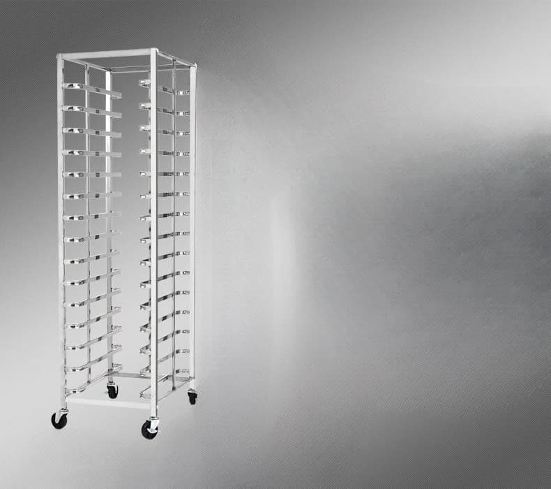 Stainless Steel Mobile 15-Layer Bakery Rack Thickened Removable Bakery Grill