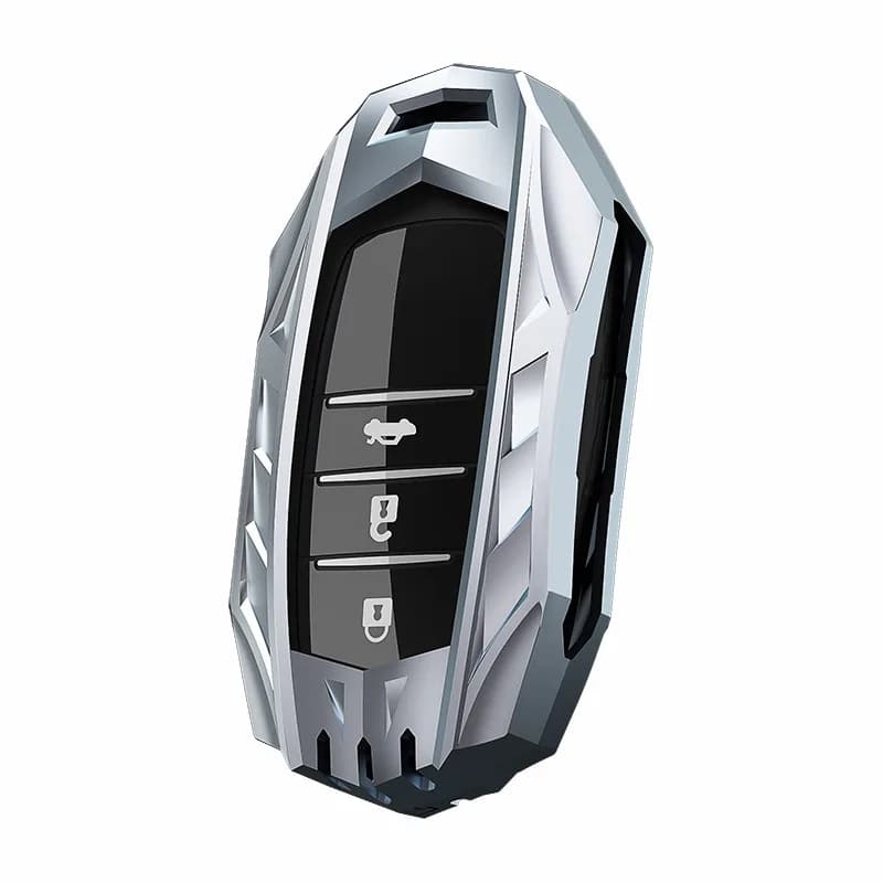 Premium Zinc Alloy Key Cover Case for Toyota Highlander/Prado/Corolla/Levin/Crown/Alphard/RAV4 - Protective Key Fob Shell