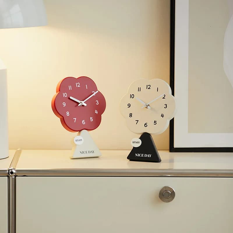 Zml desktop clock ornament - home decor for living room, entryway, tv cabinet, wine cabinet - creative clock decoration
