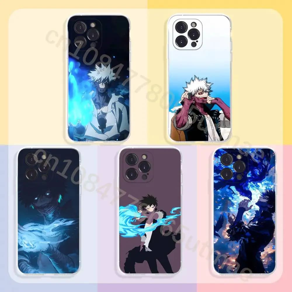 Anime M-My Hero Academia Dabi Phone Cases For iPhone17,16,15,14,13,12,11,Pro,Max,Plus Luxury Camera Protection Plastic