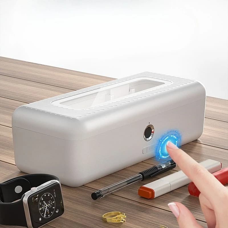 Fingerprint stationery box, large-capacity black technology storage box, children's password lock, advanced smart pencil case.