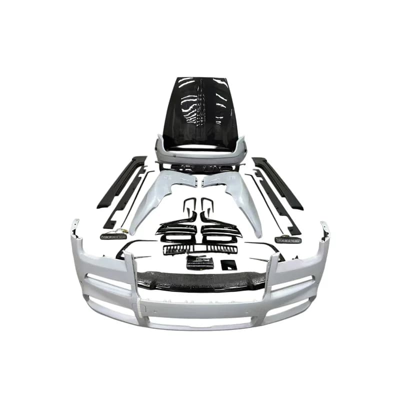 High Quality Unpainted FRP Full Conversion Body Kit Bolt-On Installation Fit For R35 GTR Includes Front Rear Bumper Engine Hood