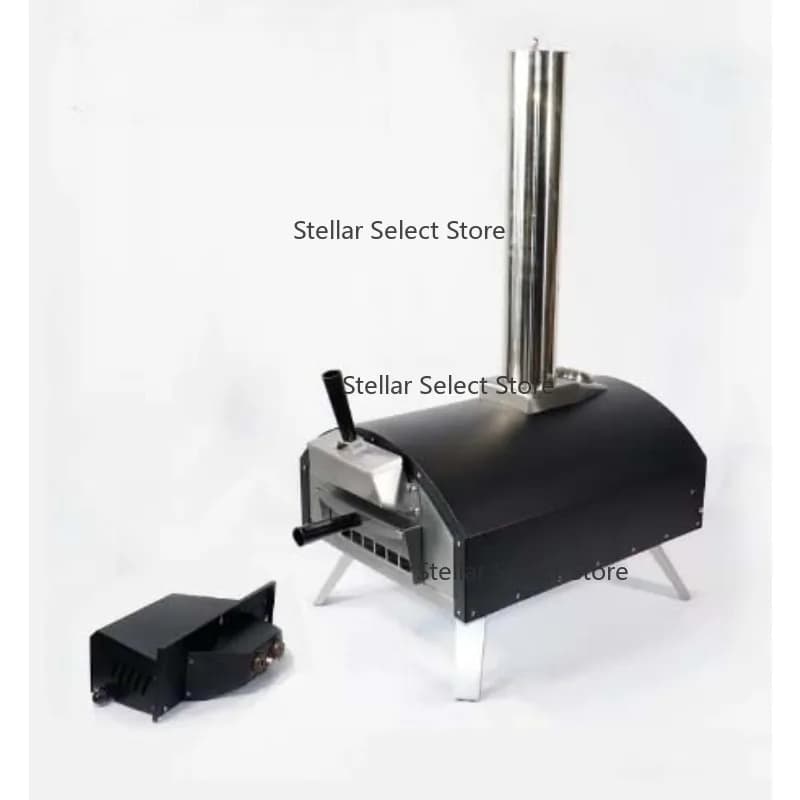 OEM Low Price Wood Fired Countertop Pizza Oven Refractory  Camping 16 Inch Dual Multi Fuel Pizza Oven