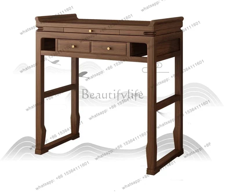 Altar Incense Burner Table Domestic Buddhist Hall Buddha Table Modern Prayer Altar Table Solid Wood Altar