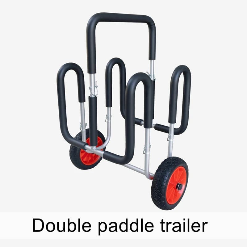 new Double Paddleboard Trailer Detachable Cart Surf Paddleboard Transport Rack Aluminum Alloy Portable
