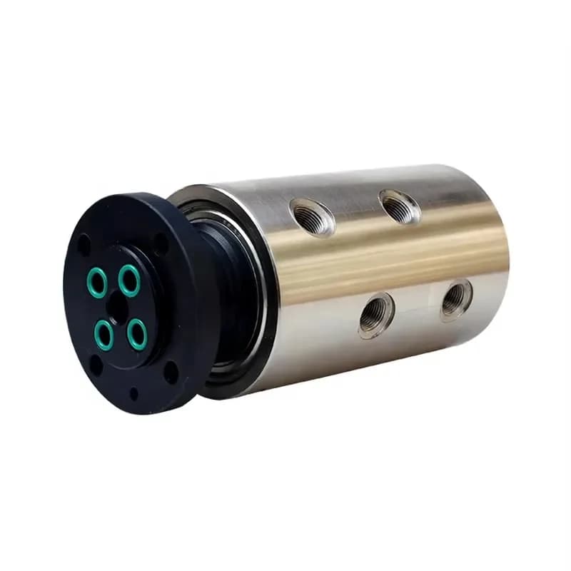 MP04T Multiports 4 Inlet 4 Outlet High Pressure Rotary Joint G1/2'' Hydraulic Oil Rotary Union Used for Welding and Robotic