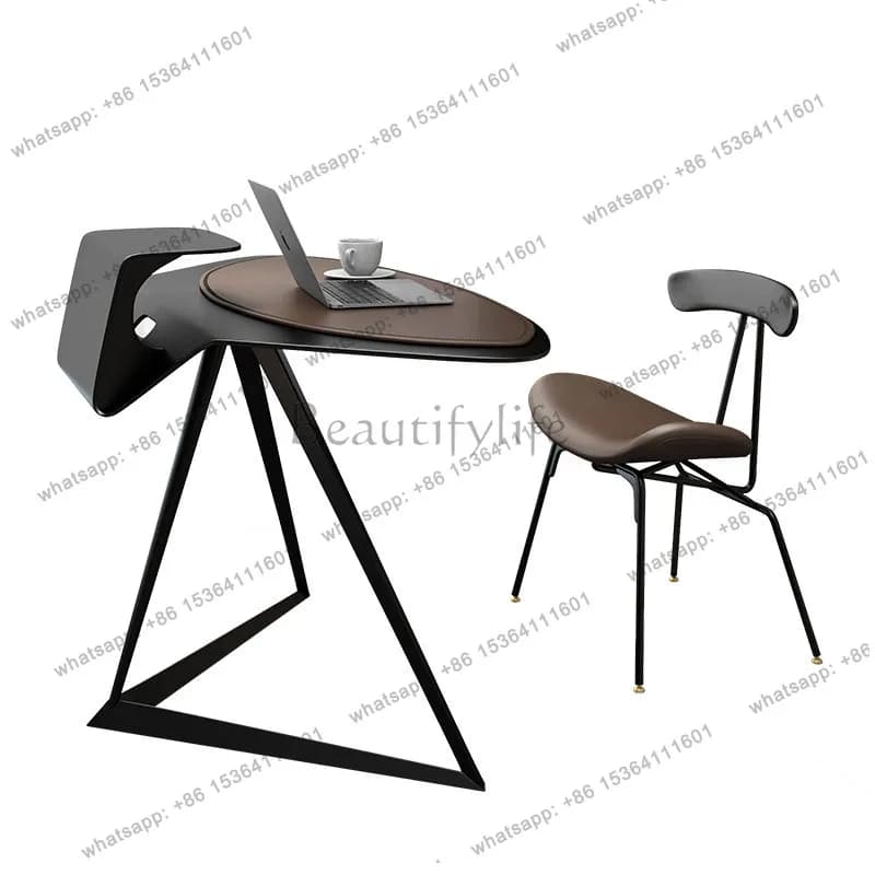 Light luxury desk Small apartment corner desktop computer desk Modern simple Italian style