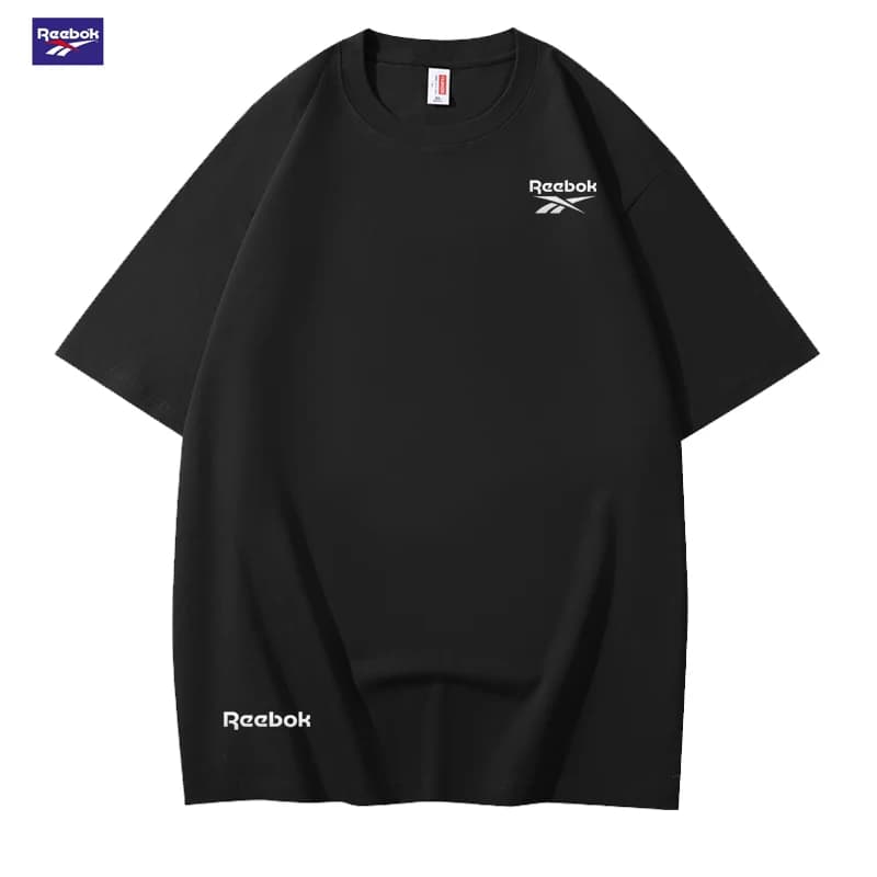 Reebok Men's Loose-Fit Fashion American Retro Print T-Shirt, Round Neck Versatile Trendy Wear, Comfortable and Durable