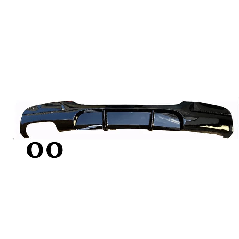 For BMW 3 Series E90 325i 335i M Tech 2005 - 2011 ABS bright black with LED lights Rear Bumper Lip Diffuser Spoiler