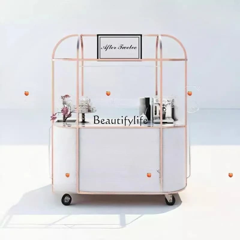 46Customized shopping mall float outdoor display stand multi-functional activity coffee truck commercial