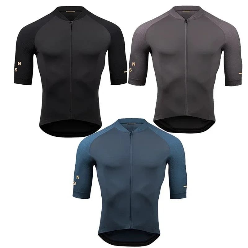 Cycling Suit Summer Strap Shorts Cycling Short Sleeve Suit Road Bike Milk Silk