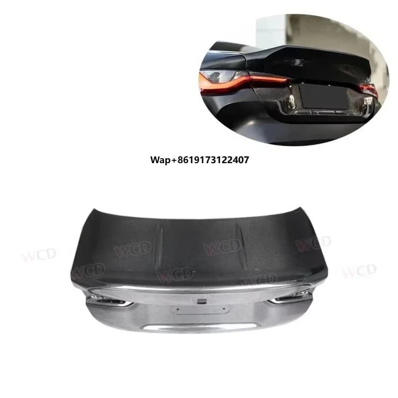 Dry Carbon Fiber Rear Trunk Lid for G82 M4 G80 M3 Rear Trunk Cover High Quality
