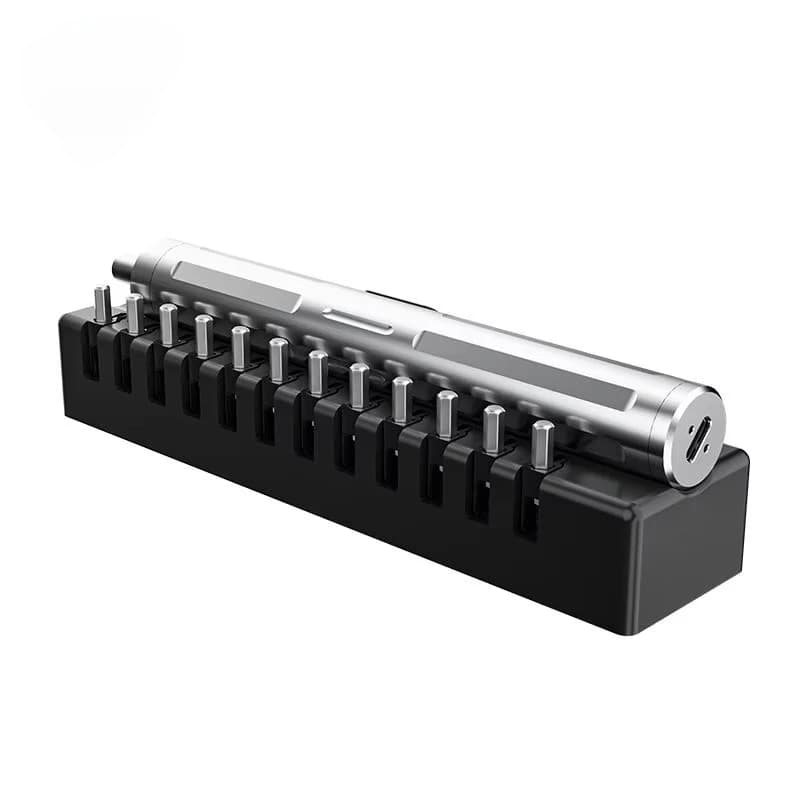 Adjustable Torque Electric Screwdriver Set 24 Bits Automatic Braking Metal Mobile Phone Earphone Camera Repair Disassembly Tools