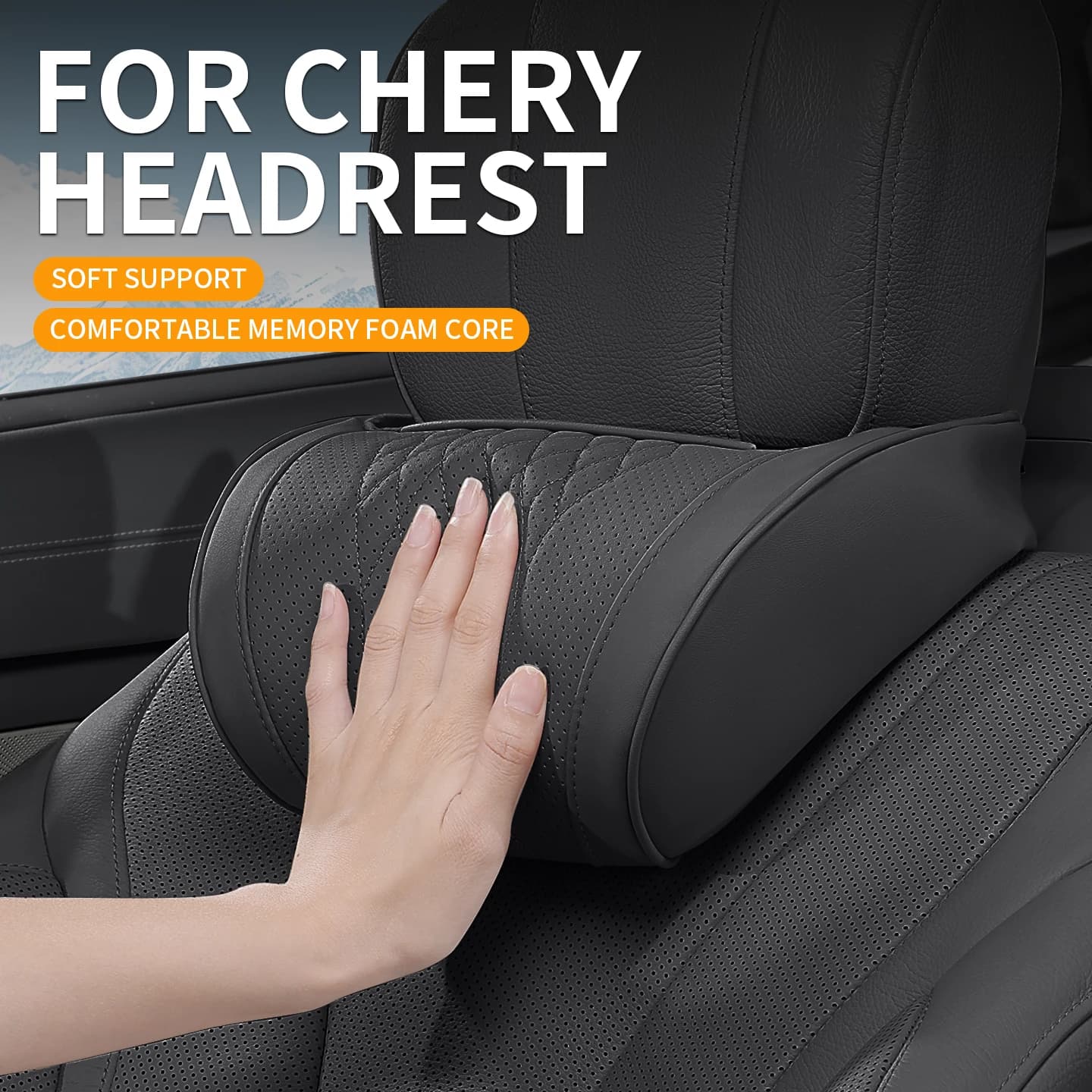 For Chery Tiggo 8/8 Pro Tiggo 4 7 2 Arrizo5 6 Tiggo9 5 OMODA 5 JAECOO 7 car seat headrest, relieves cervical spine pressure