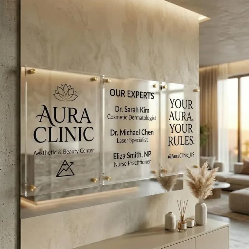 Custom Acrylic Mission Statement Sign, Professional Corporate Branding Signage, Office Wall Decor, Company Vision,Values Plaque