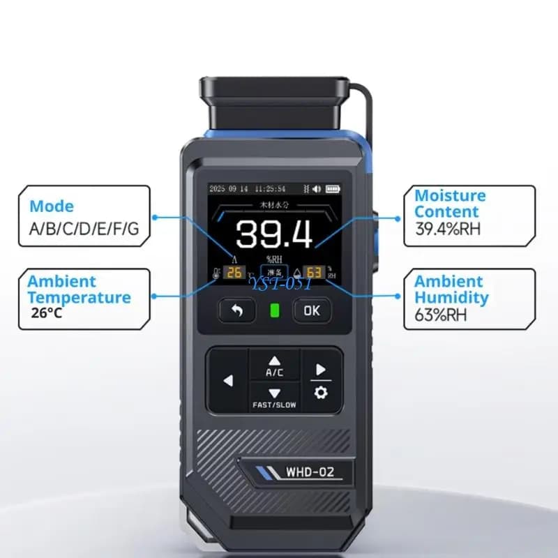 E15A Humidness Meter Detector With Alarm Function For DIY & Professional Applications