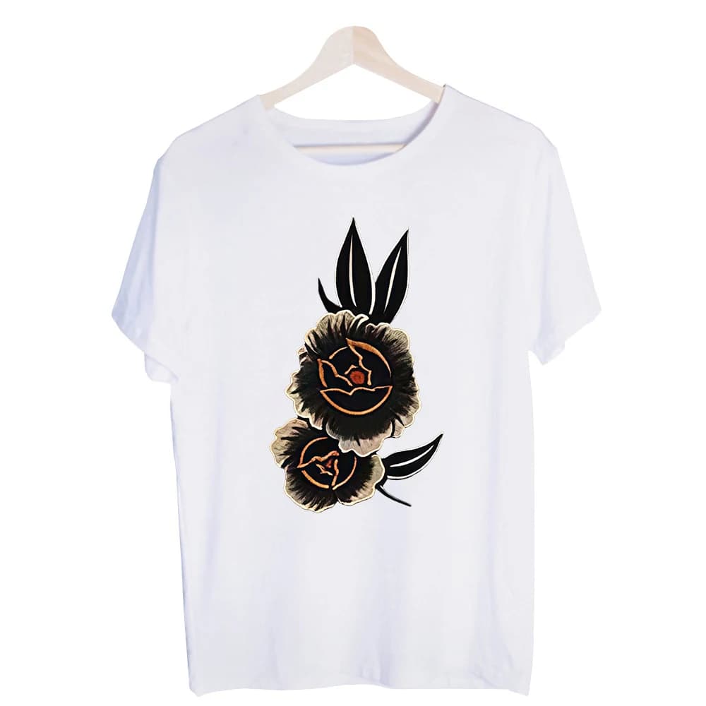 Men's Floral Graphic Tee, Short Sleeve Crew Neck T-Shirt for Casual Daily Wear and Summer Outfits