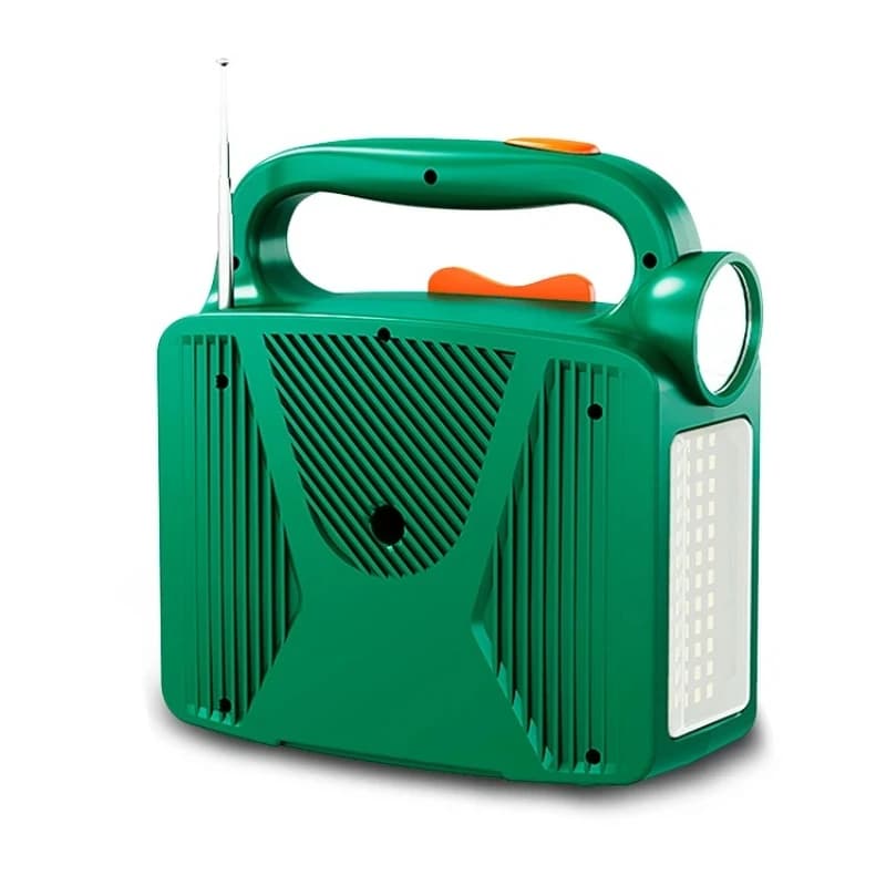 Portable Solar Radio Bluetooth Speaker 76.8wh Battery FM Weather Alarm Light Emitting Diode Lighting Home Dual Flashlight