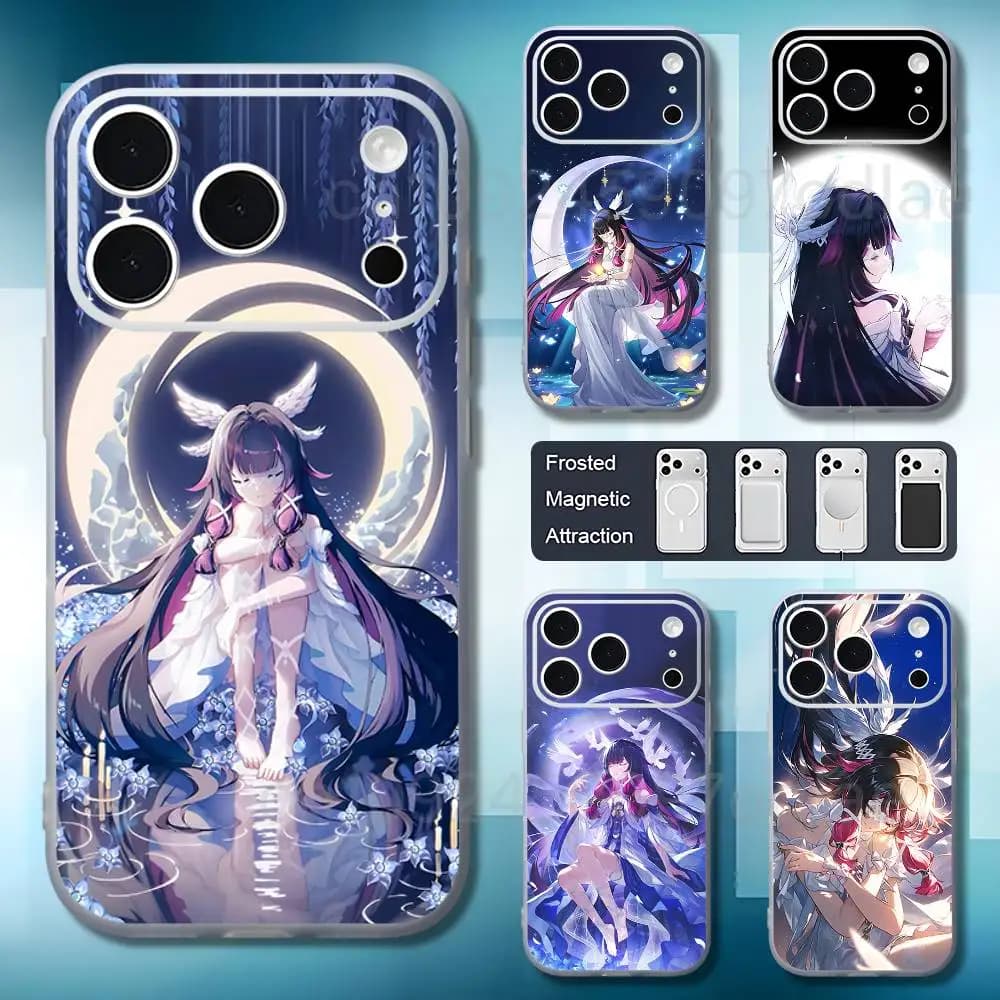 G-Genshin Columbina Impact Phone Case For iPhone 18 11 12 15 14 13 17 16 Pro Plus Max Air Mini Magnetic Frosted Cover