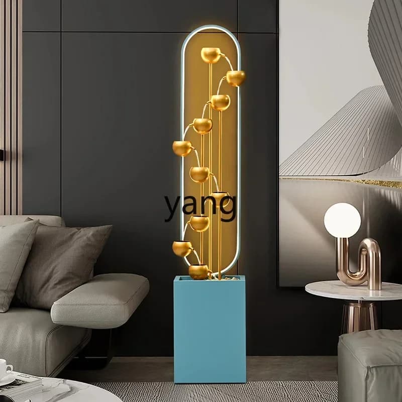 yjq， Modern Simple Lucky Circulating Water Living Room Large Floor Entrance Decoration