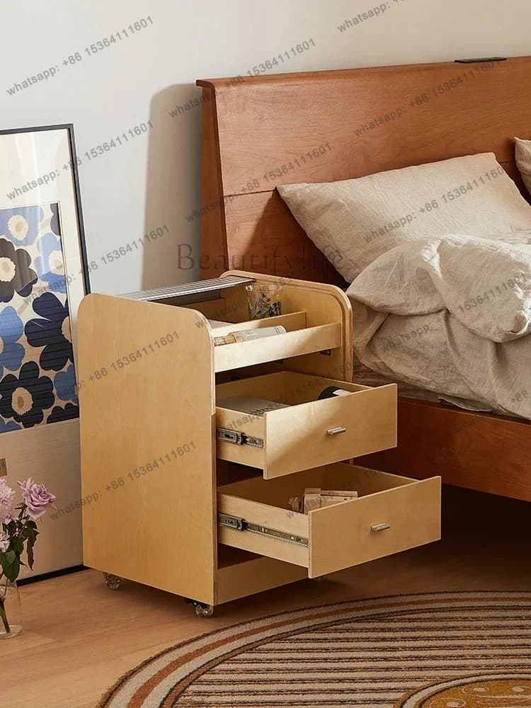 LX mobile bedside table designer office file living room small apartment storage cabinetSSS