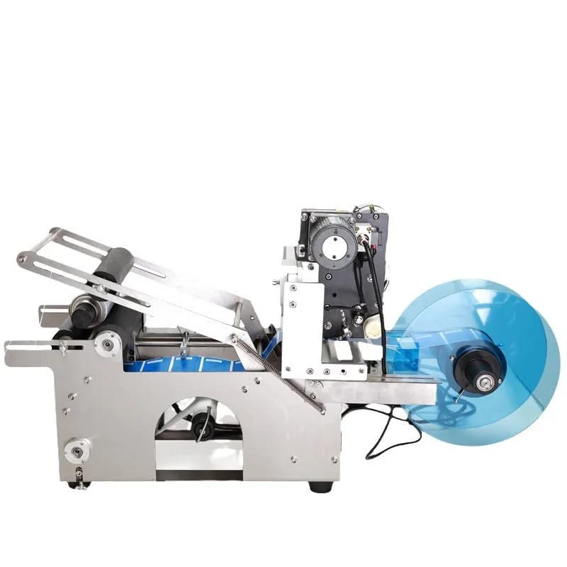 MT-50D automatic round bottle labeling and coding machine, plastic glass small bottle self-adhesive label