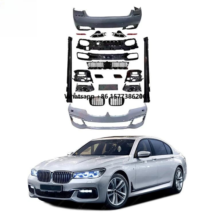 High Quality  MT Style Body Kit  for 7 Series G12 PRE With Front Rear Bumper Side Skirts Rear Diffuser Grill
