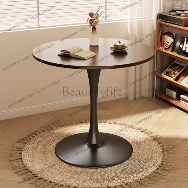 Outdoor Coffee Dining Table Space Saving Small Round Restaurant Reception Dining Table Designer Modern Muebles Kitchen Furniture