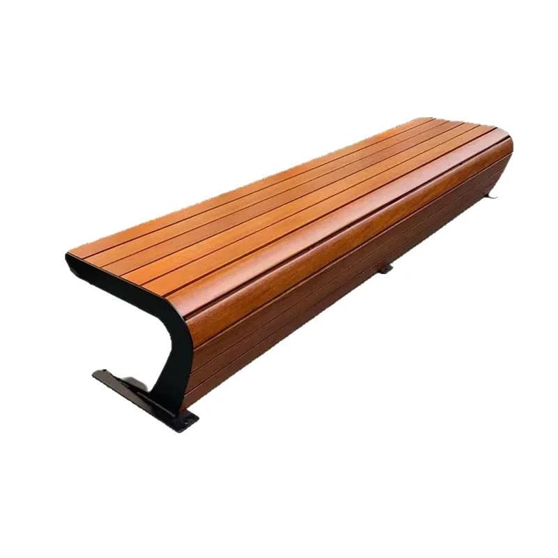 Park chairs, outdoor benches, courtyard leisure seats, zinc-aluminum alloy anti-corrosion solid wood, plastic-wood ironwork