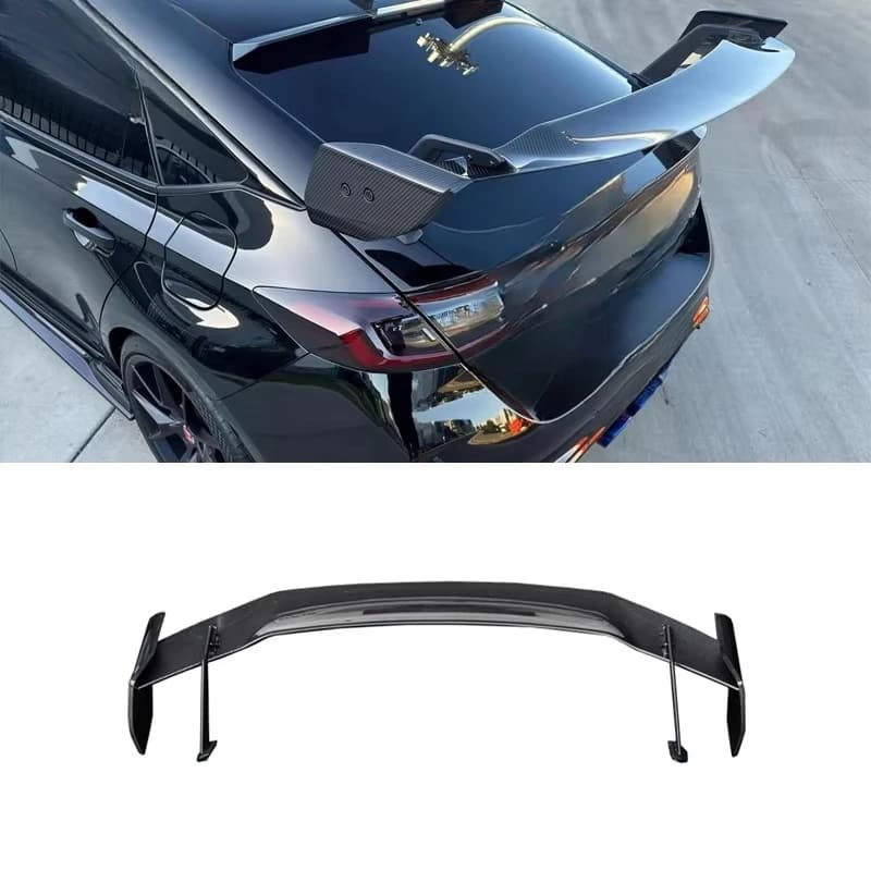 Dry Carbon Fiber AD Style Rear Spoiler  Wing for Honda Civic  Type R FL5 Rear Trunk Wing