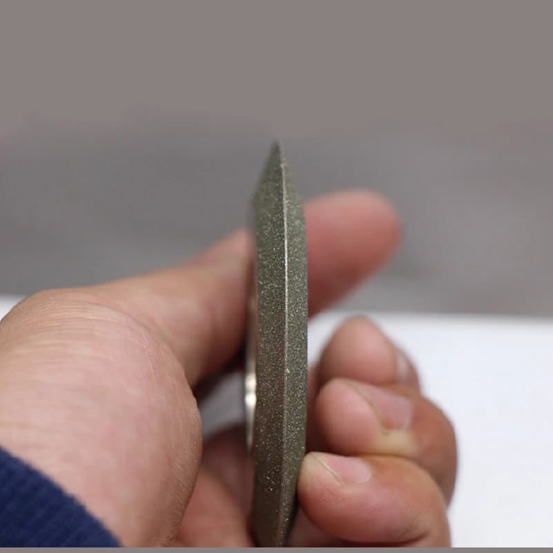 Diamond SDC Grinding Wheel Double Hypotenuse Electroplated for Carbide Tips / Saw Blade Tooth /Steel Grinding Disc
