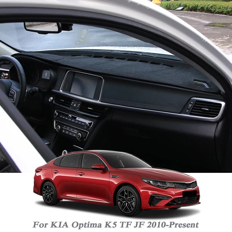 Car Styling Dashboard Avoid Light Pad Instrument Platform Cover Mat Rose For KIA Optima K5 TF JF 2010-Present LHD&RHD Anti Mat