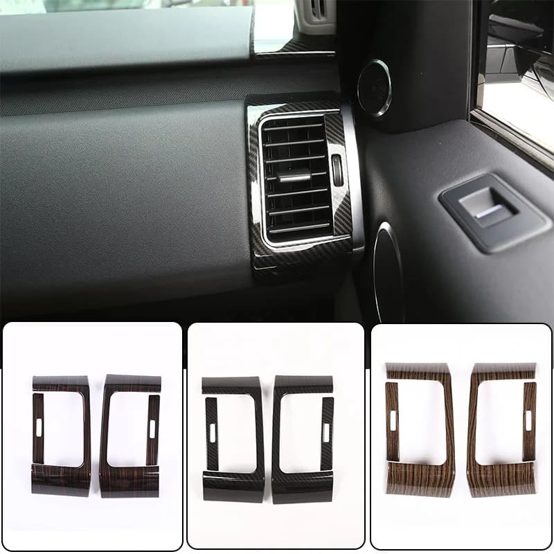 For Land rover Range Rover Sport 2014-2022 Carbon fiber/Sands Wood Grain ABS Plastic Side Air Conditioning Vent Trim Accessory