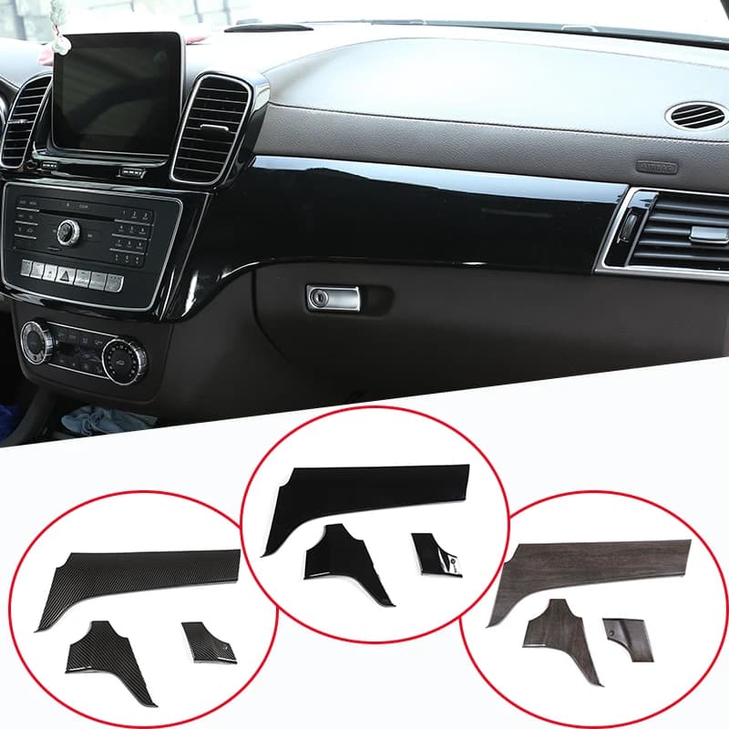 ABS Plastic Car Interior Center Console Protection Panel Cover Trim Accessory For Mercedes Benz GLE 350 GLS 400 Class 2016-2019
