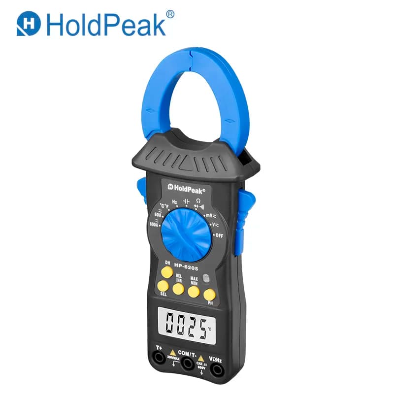 Portable Multimeter HoldPeak HP-6205 Digital Clamp Meter AC DC Current Voltmeter Ohm 6000 Auto Range Mini Electronic meter
